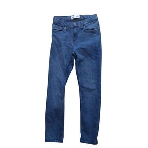 Levi's 502 Regular Taper Blue Jeans Adjustable Waist Sz 14 Kids 27x29